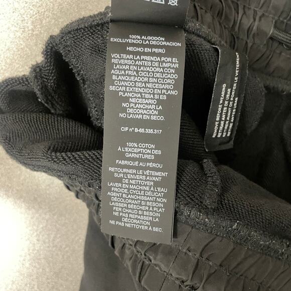 Coach Signature Sweat Shorts Mens XS Black Athleisure Lounge Logo *Altered/Crop - Picture 10 of 11